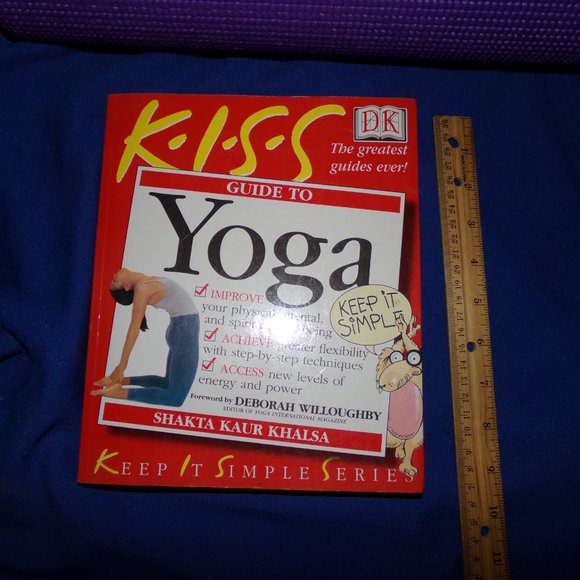 DK Keep It Simple Series (KISS) Yoga Book & New Purple 5 mm Yoga Mat - Picture 5 of 16